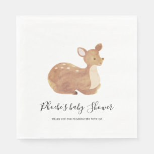 Woodland Baby shower Chic Deer Custom Servet