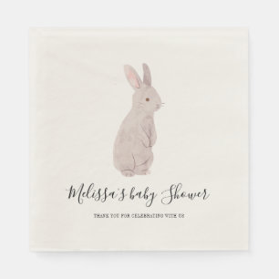 Woodland Baby shower Chic Rabbit Custom Servet