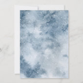 Woodland Baby shower d'hiver Fille Invitation forê (Dos)