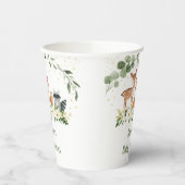 Woodland Baby shower groen goud Papieren Bekers (Links)