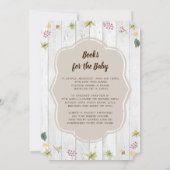 Woodland Baby shower Herfst Rustic Invitation Kaart (Achterkant)