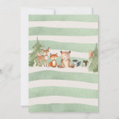 Woodland Baby shower Invitation (Achterkant)