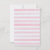 Woodland Baby shower Merci Cartes pour une fille (Dos)