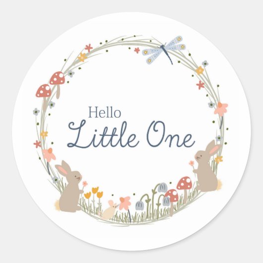 Woodland Baby Sticker Labels (Voorkant)