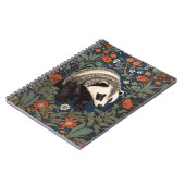 Woodland Badger William Morris geïnspireerd Notitieboek (Linkerzijde)