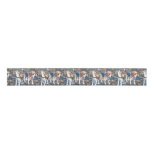 Woodland Beagle Ribbon 3 inch Grosgrain Lint