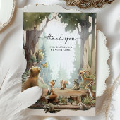 Woodland Bedankt Card Baby shower