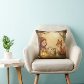 Woodland Bedtime Story Nursery Throw Pillow Kussen (Stoel)