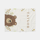 Woodland Beer Fleece Blanket (Voorkant (Horizontaal))