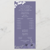 Woodland Birds en Foliage Paarse Programma (Achterkant)