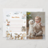 Woodland Birthday Time Capsule Note Bericht Kaart (Voorkant)