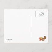 Woodland Blue Jay Invitation carte postale (Dos)