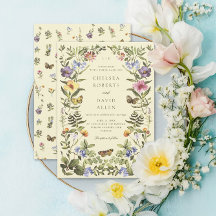 Woodland Boho Botanische Wildflower bruiloft