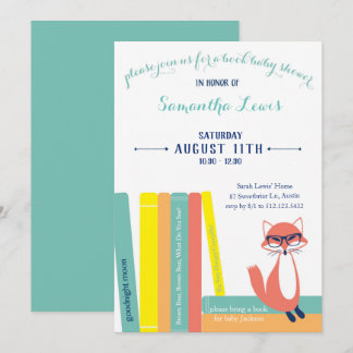 Woodland Book Baby Shower Uitnodiging