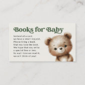 Woodland Books voor Baby Verzoek Informatiekaartje (Voorkant)