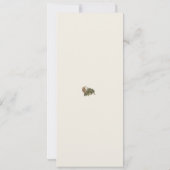 Woodland Botanical Genderneutraal Baby shower Menu Kaart (Achterkant)