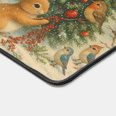Woodland bunny christmas cozy festive winter (Coin)