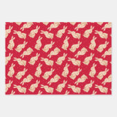 Woodland Bunny Kerst inpakpapier (Voorkant 3)