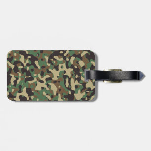 Woodland Camo Bagagelabel