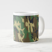 Woodland Camo Jumbo Coffee Mug (Devant droit)