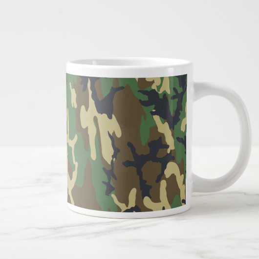 Woodland Camo Jumbo Coffee Mug (Droite)