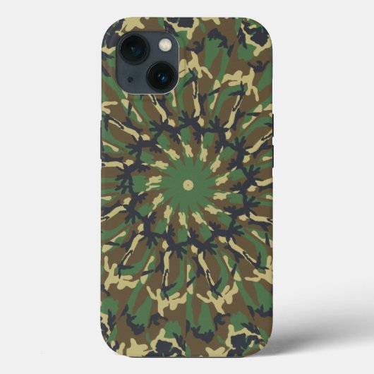 Woodland Camo kaleidoscope Case-Mate iPhone Case (Achterkant)