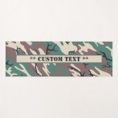 Woodland Camo met aangepaste tekst Yogamat (Voorkant (horizontaal))