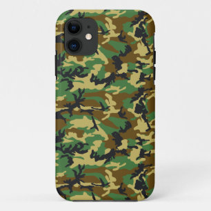 Woodland Camo Pattern iPhone 11 Hoesje