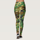 Woodland Camo Pattern Leggings (Achterkant)
