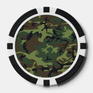 Woodland Camo Pokerchips