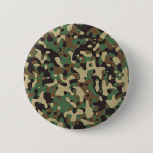 Woodland Camo Ronde Button 5,7 Cm