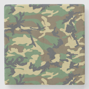Woodland Camo Stenen Onderzetter