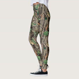 Woodland Camo Womans Leggings