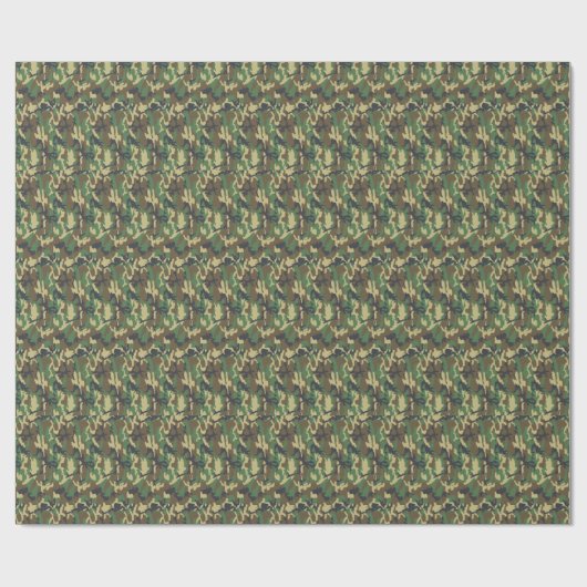 Woodland Camo Wrapping Paper Cadeaupapier (Vlak)