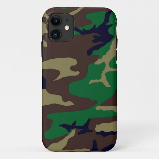 Woodland Camouflage Apple Case-Mate iPhone Case (Achterkant)