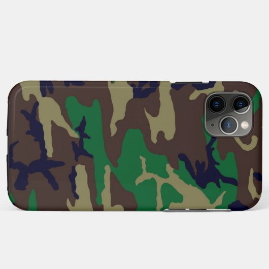 Woodland Camouflage Apple iPhone 11 Pro Max Hoesje (Achterkant (horizontaal))