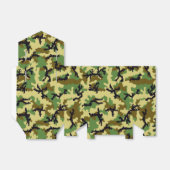 Woodland camouflage bedankdoosjes (Uitgevouwen)