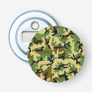 Woodland camouflage button flesopener