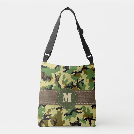 Woodland camouflage crossbody tas (Voorkant)