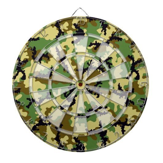 Woodland camouflage dartbord (Voorkant)