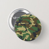 Woodland Camouflage Design Ronde Button 5,7 Cm (Voorkant /achterkant)