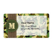 Woodland camouflage etiket (Voorkant)