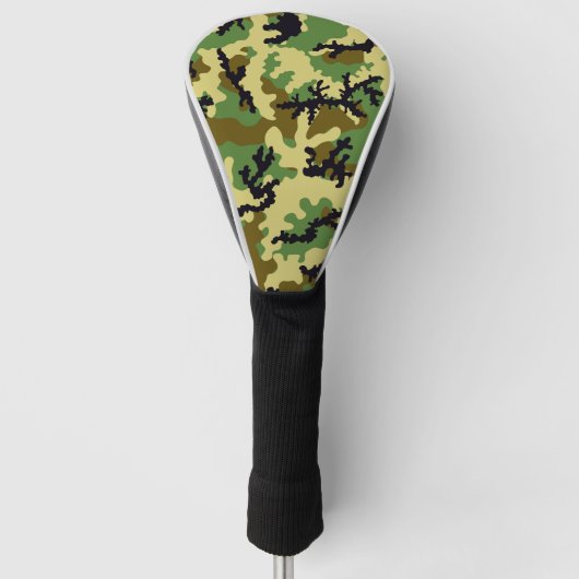 Woodland camouflage golfheadcover (Voorkant)