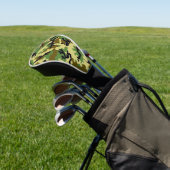 Woodland camouflage golfheadcover (Insitu)