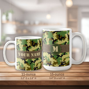 Woodland camouflage koffiemok