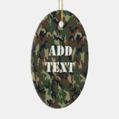 Woodland Camouflage Military Pattern Keramisch Ornament (Rechts)