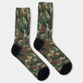 Woodland Camouflage Military Pattern Sokken (Rechts)