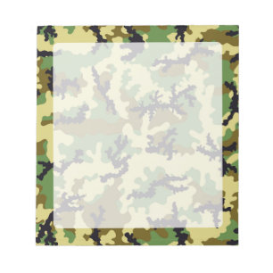 Woodland camouflage notitieblok