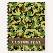 Woodland Camouflage Notitieboek (Voorkant)