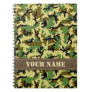 Woodland camouflage notitieboek